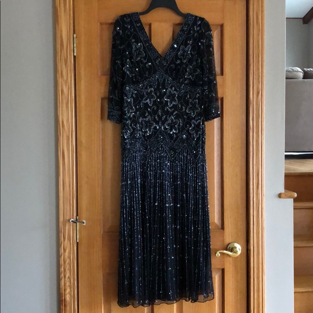 J KARA Embellished Evening Gown